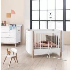 Lit Bébé évolutif 5 En 1 Mini+ Wood - Blanc/Chêne -LES ENFANTS DU DESIGN Soldes 041425 wood mini chene oliver furniture 14 1264x1234