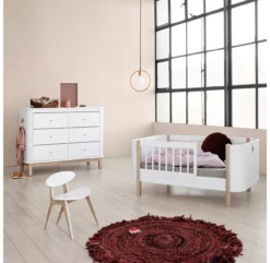 Lit Bébé évolutif 5 En 1 Mini+ Wood - Blanc/Chêne -LES ENFANTS DU DESIGN Soldes 041425 wood mini chene oliver furniture 15 1264x1234