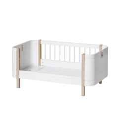 Lit Bébé évolutif 5 En 1 Mini+ Wood - Blanc/Chêne -LES ENFANTS DU DESIGN Soldes 041425 wood mini chene oliver furniture 7 1264x1234