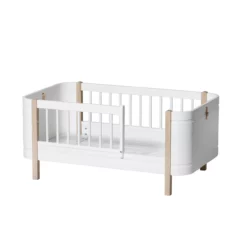 Lit Bébé évolutif 5 En 1 Mini+ Wood - Blanc/Chêne -LES ENFANTS DU DESIGN Soldes 041425 wood mini chene oliver furniture 8 1264x1234