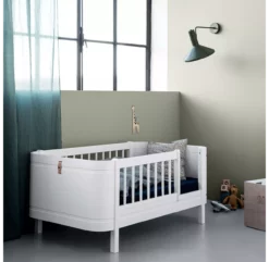 Lit Bébé évolutif 5 En 1 Mini+ Wood - Blanc -LES ENFANTS DU DESIGN Soldes 041426 wood mini blanc oliver furniture 11 1264x1234