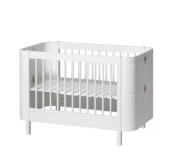 Lit Bébé évolutif 5 En 1 Mini+ Wood - Blanc -LES ENFANTS DU DESIGN Soldes 041426 wood mini blanc oliver furniture 2 1264x1234