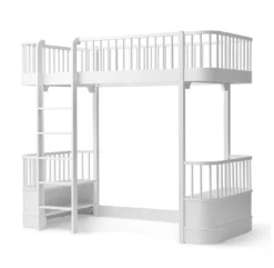 Lit Mezzanine Wood Original - Blanc -LES ENFANTS DU DESIGN Soldes 041429 lit mezzanine wood original blanc oliver furniture 3 1264x1234