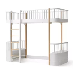 Lit Mezzanine Wood Original - Blanc/Chêne 7 Lit Mezzanine Wood Original - Blanc/Chêne -LES ENFANTS DU DESIGN Soldes 041429 lit mezzanine wood original chene oliver furniture 3 1264x1234