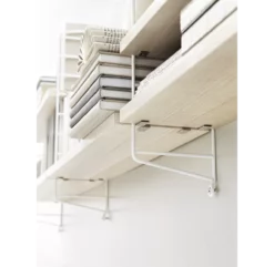 Portant Mural 75 X 30 Cm - Noir -LES ENFANTS DU DESIGN Soldes 1 portant mural etageres string blanc 75x30 1 1264x1234 3