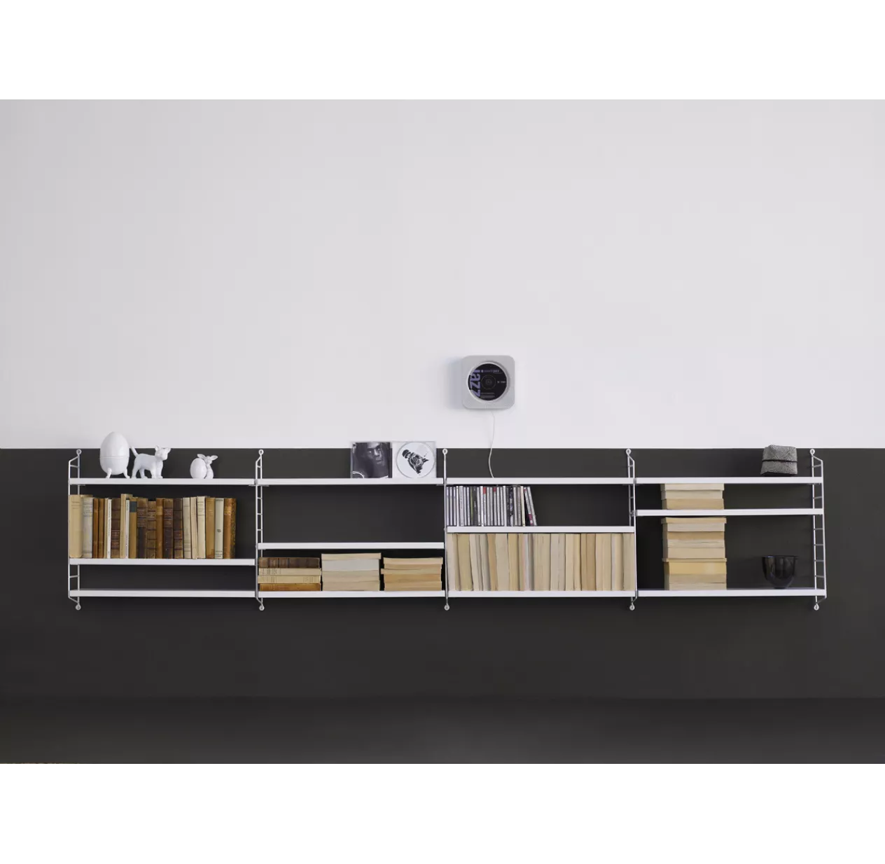 Portant Mural 75 X 30 Cm - Blanc 5 Portant Mural 75 X 30 Cm - Blanc – Image 3