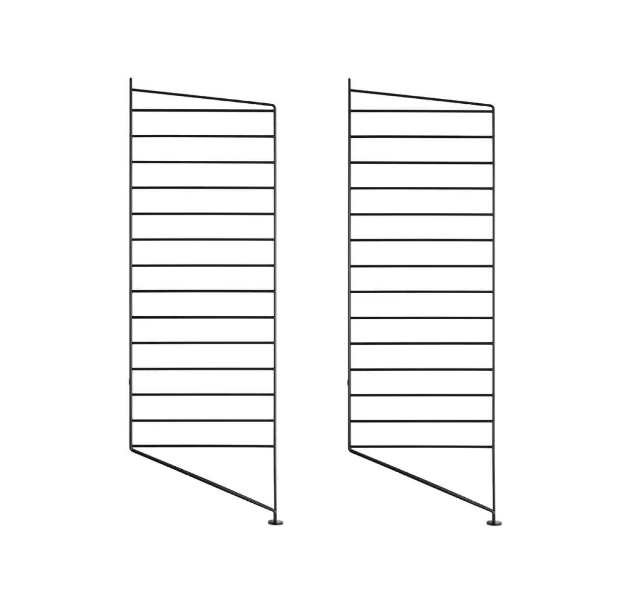 Pack 2 Portants Muraux Au Sol 115 X 30 Cm - Noir 3 Pack 2 Portants Muraux Au Sol 115 X 30 Cm - Noir