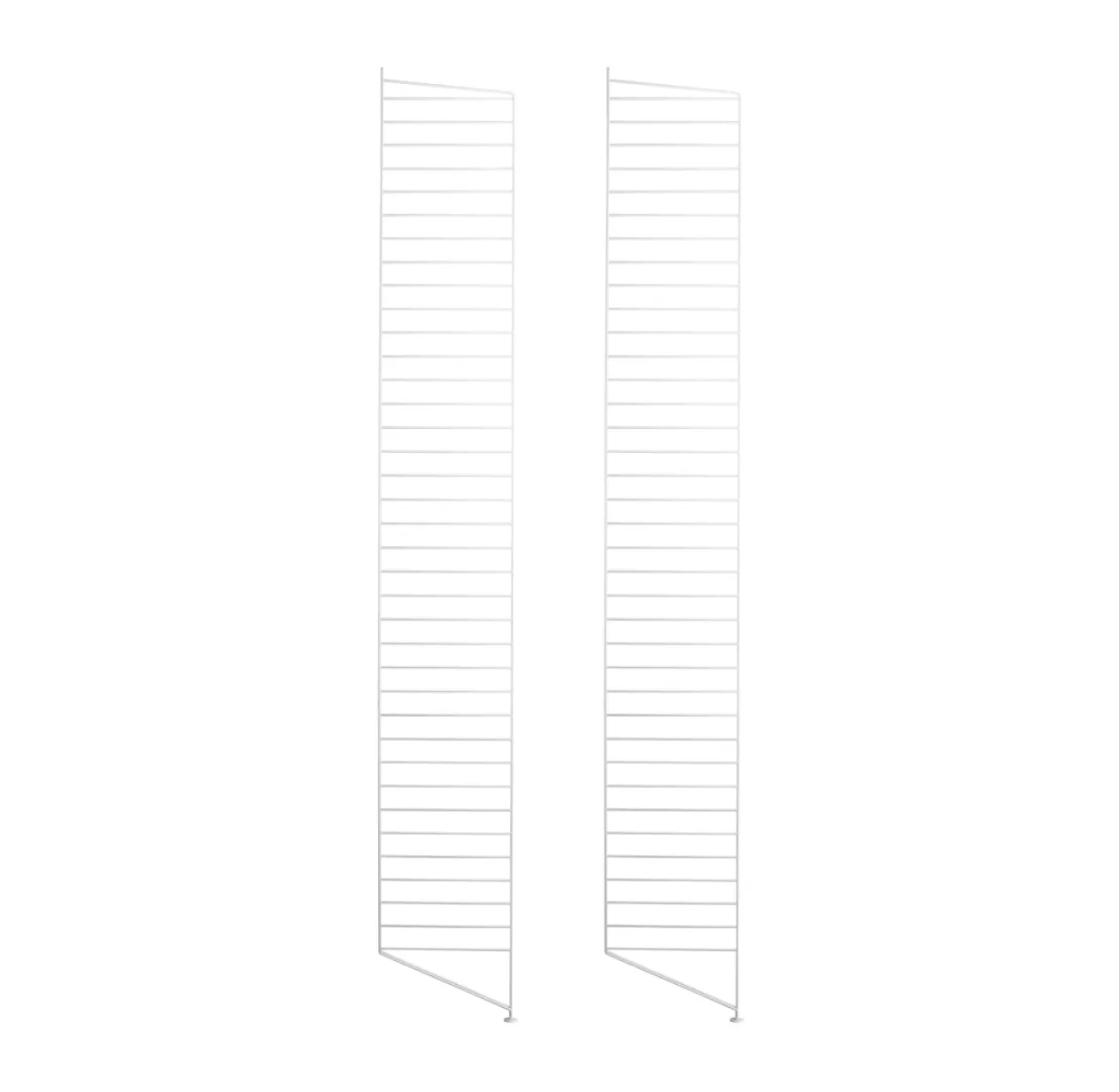Pack 2 Portants Muraux Au Sol 200 X 30 Cm - Blanc 3 Pack 2 Portants Muraux Au Sol 200 X 30 Cm - Blanc