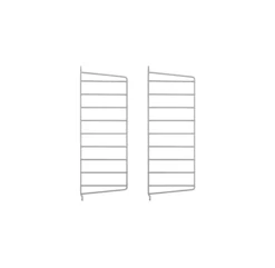 Pack 2 Portants Muraux 50 X 20 Cm - Gris