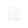 Pack 2 Portants Muraux 50 X 20 Cm - Blanc -LES ENFANTS DU DESIGN Soldes 2 portants muraux 50x20 white string 1 1264x1234