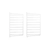 Pack 2 Portants Muraux 50 X 30 Cm - Blanc -LES ENFANTS DU DESIGN Soldes 2 portants muraux 50x30 white string 1 1264x1234