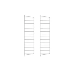 Pack 2 Portants Muraux 75 X 20 Cm - Gris