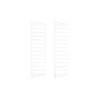 Pack 2 Portants Muraux 75 X 20 Cm - Blanc