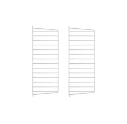 Pack 2 Portants Muraux 75 X 30 Cm - Gris