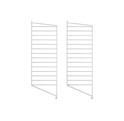 Pack 2 Portants Muraux Au Sol 85 X 30 Cm - Gris