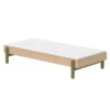Lit Banquette Simple Popsicle - Chêne/Kiwi -LES ENFANTS DU DESIGN Soldes 80 24101 31 lit simple banquette kiwi popsicle flexa 1 1264x1234