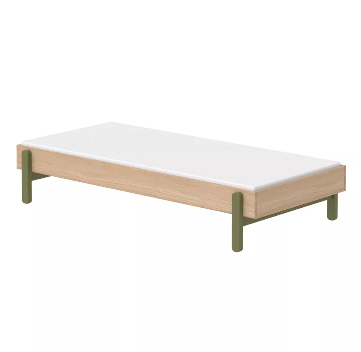 Lit Banquette Simple Popsicle - Chêne/Kiwi 3 Lit Banquette Simple Popsicle - Chêne/Kiwi