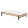 Lit Banquette Simple Popsicle - Chêne/Blueberry -LES ENFANTS DU DESIGN Soldes 80 24101 32 lit simple banquette blueberry popsicle flexa 1 1264x1234