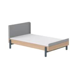 Lit Enfant 120 X 200 Cm Tête De Lit Haute Popsicle - Chêne/Blueberry