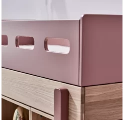 Lit Enfant Mi-hauteur échelle Droite Popsicle - Chêne/Cherry -LES ENFANTS DU DESIGN Soldes 80 24301 33 lit mi hauteur echelle droite cherry popsicle flexa 3 1264x1234