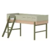 Lit Enfant Mi-hauteur échelle Inclinée Popsicle - Chêne/Kiwi -LES ENFANTS DU DESIGN Soldes 80 24302 31 lit mi hauteur echelle kiwi popsicle flexa 1 1264x1234