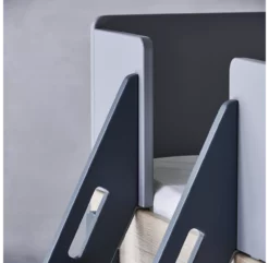 Lit Enfant Mi-hauteur échelle Inclinée Popsicle - Chêne/Blueberry -LES ENFANTS DU DESIGN Soldes 80 24302 32 lit mi hauteur echelle blueberry popsicle flexa 4 1264x1234