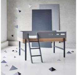 Lit Enfant Mi-hauteur échelle Inclinée Popsicle - Chêne/Blueberry -LES ENFANTS DU DESIGN Soldes 80 24302 32 lit mi hauteur echelle blueberry popsicle flexa 7 1264x1234