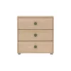 Commode 3 Tiroirs Popsicle - Chêne/Kiwi -LES ENFANTS DU DESIGN Soldes 81 30301 31 commode kiwi popsicle flexa 2 1264x1234