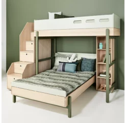 Bibliothèque étroite 3 Tablettes Popsicle - Chêne -LES ENFANTS DU DESIGN Soldes 81 30501 30 bibliotheque etroite haute popsicle flexa 4 1264x1234