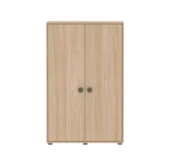 Armoire Basse Popsicle - Chêne/Kiwi