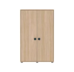 Armoire Basse Popsicle - Chêne/Blueberry