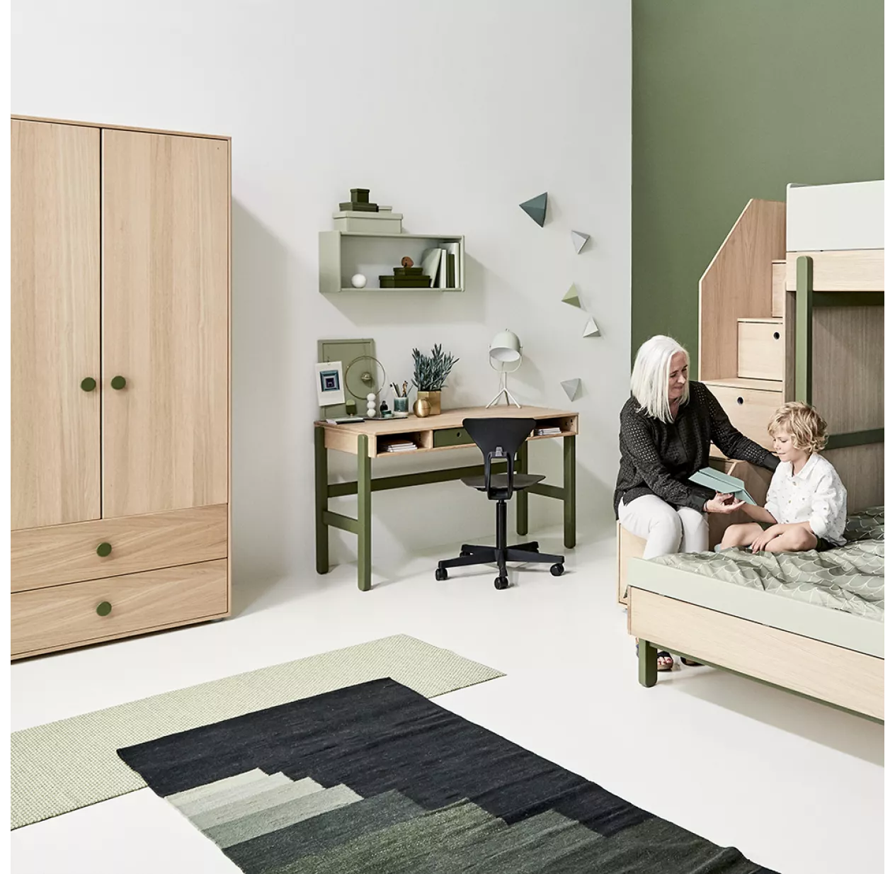 Armoire Haute Popsicle - Chêne/Kiwi 7 Armoire Haute Popsicle - Chêne/Kiwi – Image 5