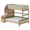 Lit Familial Superposé Escalier Popsicle - Chêne/Kiwi -LES ENFANTS DU DESIGN Soldes 90 10764 31 lit familial escalier kiwi popsicle flexa 1 1264x1234
