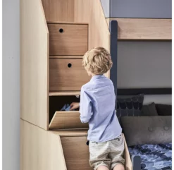 Lit Familial Superposé Escalier Popsicle - Chêne/Blueberry -LES ENFANTS DU DESIGN Soldes 90 10764 32 lit familial escalier blueberry popsicle flexa 6 1264x1234