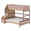 Lit Familial Superposé Escalier Popsicle - Chêne/Cherry -LES ENFANTS DU DESIGN Soldes 90 10764 33 lit familial escalier cherry popsicle flexa 1 1264x1234