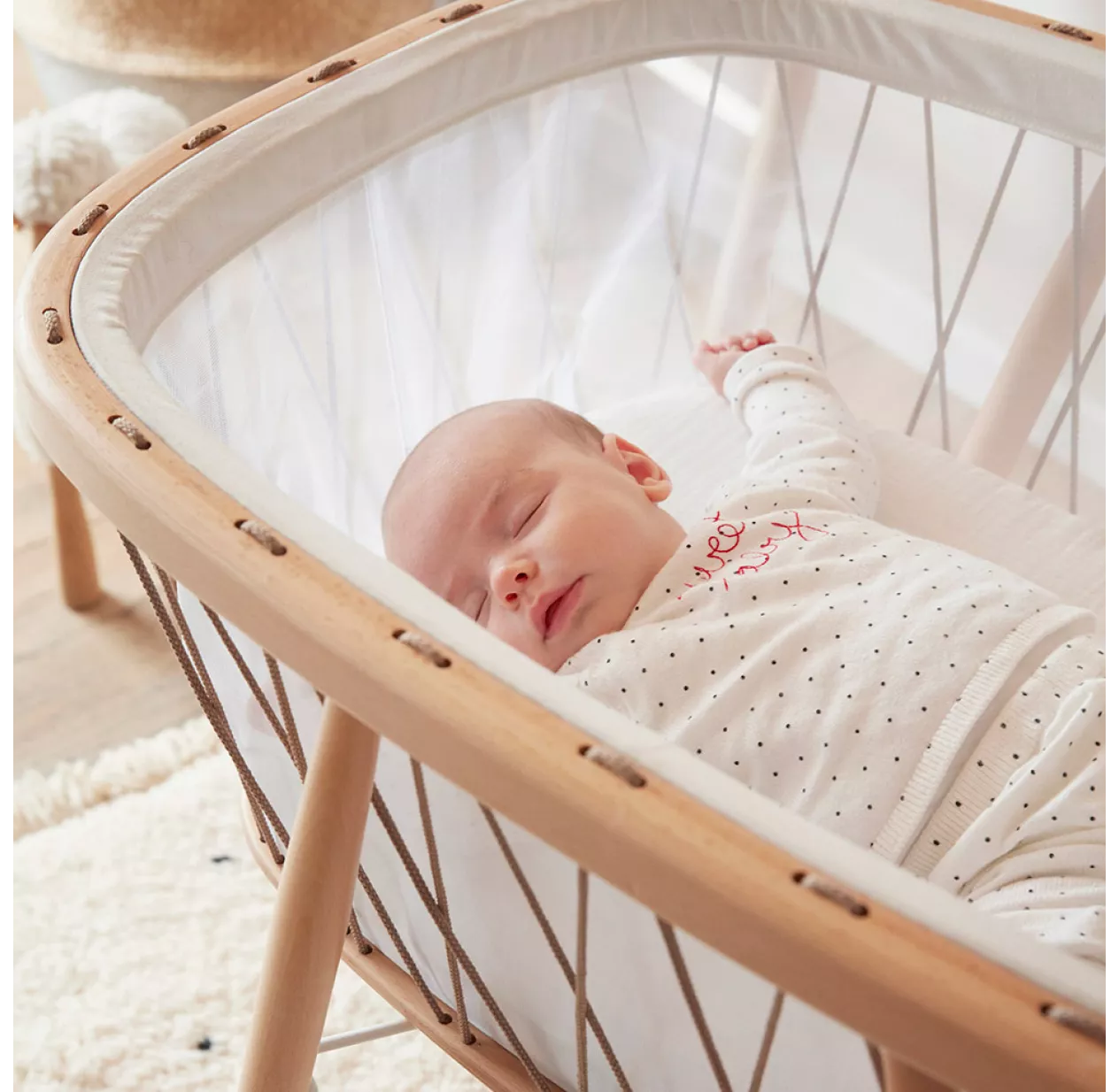 Devant -LES ENFANTS DU DESIGN Soldes alese berceau kumi bambou charlie crane