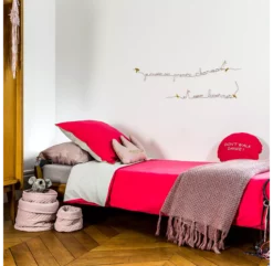 Parure De Lit Bicolore - Pink Paradise/Pearl -LES ENFANTS DU DESIGN Soldes ambiance housse de couette et taie jack n a qu un oeil 9 1264x1234