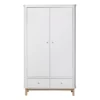 Armoire 2 Portes Wood - Chêne / Blanc -LES ENFANTS DU DESIGN Soldes armoire 2 portes 041351 blanc chene oliver furniture 1 1264x1234