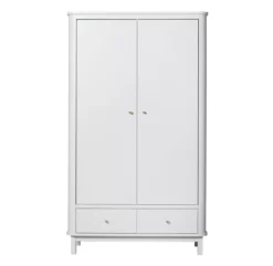 Armoire 2 Portes Wood - Blanc