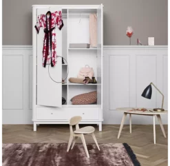 Armoire 2 Portes Wood - Blanc -LES ENFANTS DU DESIGN Soldes armoire 2 portes 041352 blanc oliver furniture 9 1264x1234