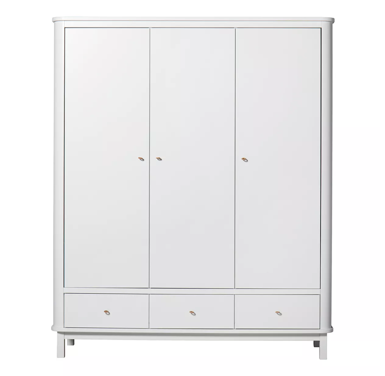 Armoire 3 Portes Wood - Blanc 3 Armoire 3 Portes Wood - Blanc