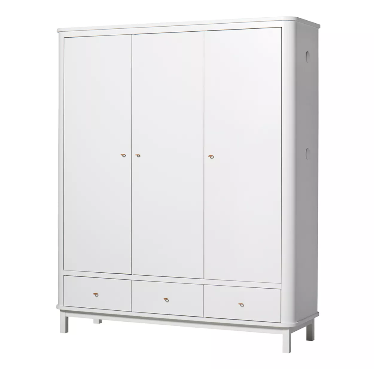 Armoire 3 Portes Wood - Blanc 4 Armoire 3 Portes Wood - Blanc – Image 2