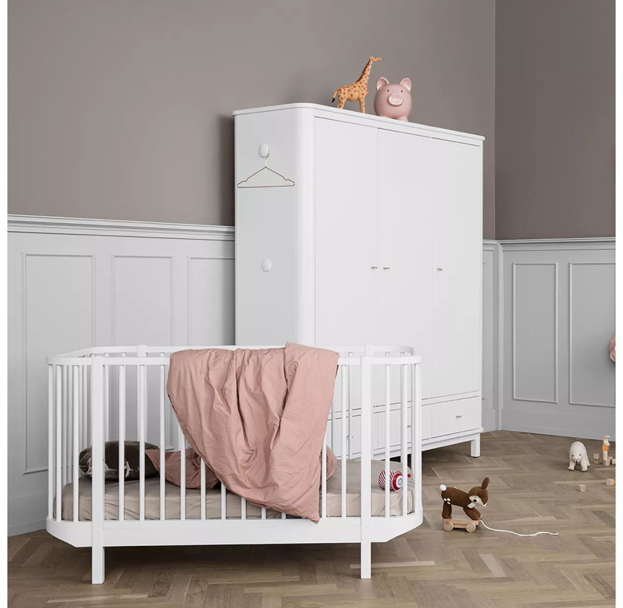 Armoire 3 Portes Wood - Blanc 10 Armoire 3 Portes Wood - Blanc – Image 8