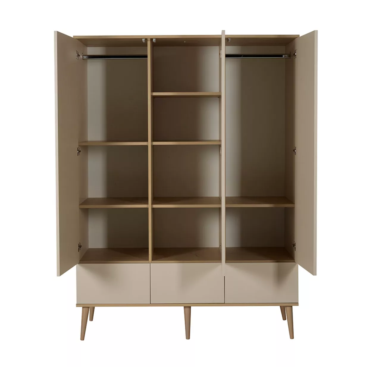 Armoire 3 Portes Flow XL - Argile / Chêne 5 Armoire 3 Portes Flow XL - Argile / Chêne – Image 3