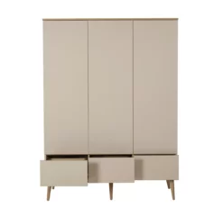 Armoire 3 Portes Flow XL - Argile / Chêne 9 Armoire 3 Portes Flow XL - Argile / Chêne -LES ENFANTS DU DESIGN Soldes armoire 3 portes flow argile chene quax 4 1264x1234