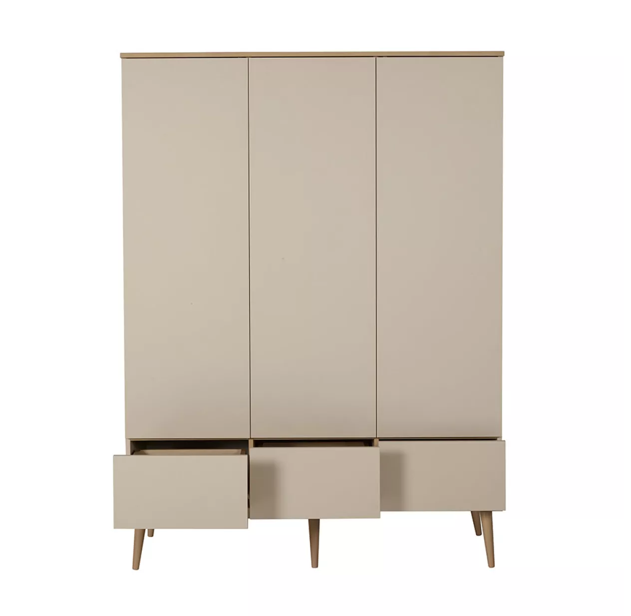Armoire 3 Portes Flow XL - Argile / Chêne 6 Armoire 3 Portes Flow XL - Argile / Chêne – Image 4