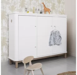 Armoire Multi-rangement Wood - Chêne / Blanc -LES ENFANTS DU DESIGN Soldes armoire multi rangement 041357 blanc chene oliver furniture 8 1264x1234