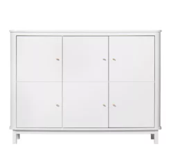 Armoire Multi-rangement Wood - Blanc