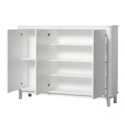 Armoire Multi-rangement Wood - Blanc -LES ENFANTS DU DESIGN Soldes armoire multi rangement 041358 blanc oliver furniture 3 1264x1234