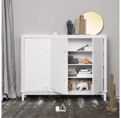Armoire Multi-rangement Wood - Blanc -LES ENFANTS DU DESIGN Soldes armoire multi rangement 041358 blanc oliver furniture 8 1264x1234